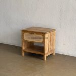 Nakas Kayu Jati Kombinasi Rotan Model Minimalis Modern YMJ-NKS 42