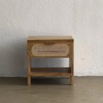 Nakas Kayu Jati Kombinasi Rotan Model Minimalis Modern YMJ-NKS 42 - Image 2