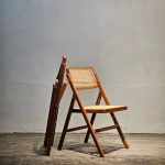 Kursi Cafe Kursi Lipat Minimalis Kayu Jati Kombinasi Rotan YMJ KC 57 - Image 3