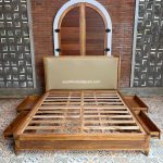 Harga Tempat Tidur Laci Minimalis Kayu Jati YMJ-TTD 106