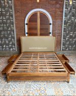 Harga Tempat Tidur Laci Minimalis Kayu Jati YMJ-TTD 106