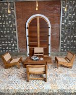 Set Kursi Tamu Kayu Minimalis Kayu Jati Kombinasi Rotan YMJ-SKTM 85 - Image 2