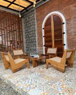 Set Kursi Tamu Kayu Minimalis Kayu Jati Kombinasi Rotan YMJ-SKTM 85 - Image 3