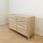 Buffet Modern Minimalis Kayu Jati Kombinasi Rotan YMJ-BFT 130 - Image 2