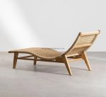 Kursi Kolam Renang Kayu Jati Kombinasi Rotan Sintetis YMJ-FTM 04 - Image 3