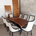 Kursi Meja Makan Minimalis Modern Kayu Trembesi Natural YMJ-SKM 190