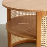 Nakas Kayu Jati Kombinasi Rotan Model Minimalis Modern YMJ-NKS 45 - Image 3