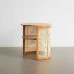 Nakas Kayu Jati Kombinasi Rotan Model Minimalis Modern YMJ-NKS 45 - Image 4