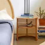 Nakas Kayu Jati Kombinasi Rotan Model Minimalis Modern YMJ-NKS 45 - Image 2