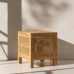 Nakas Kayu Jati Kombinasi Rotan Model Minimalis Modern YMJ-NKS 46 - Image 2