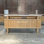 Buffet Salur Minimalis Kayu Jati Kombinasi Top Marmer YMJ-BFT 134