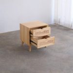 Nakas Kayu Jati Kombinasi Rotan Model Minimalis Modern YMJ-NKS 49 - Image 3
