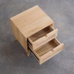 Nakas Kayu Jati Kombinasi Rotan Model Minimalis Modern YMJ-NKS 49 - Image 2