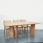 Set Meja Makan Minimalis 6 Kursi Kayu Jati  YMJ-SKM 195 - Image 3