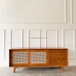 Bufet Meja TV Kayu Jati Model Minimalis YMJ-BFTV 156