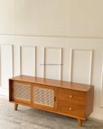 Bufet Meja TV Kayu Jati Model Minimalis YMJ-BFTV 156 - Image 3