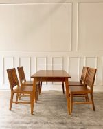 Set Meja Makan Minimalis 4 Kursi Kayu Jati YMJ-SKM 205 - Image 2