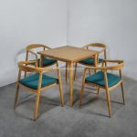 Set Meja Makan Minimalis 4 Kursi Kayu Jati YMJ-SKM 206