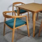 Set Meja Makan Minimalis 4 Kursi Kayu Jati YMJ-SKM 206 - Image 3
