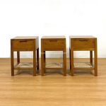 Nakas Kayu Jati Kombinasi Rotan Model Minimalis Modern YMJ-NKS 56