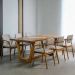 Set Meja Makan Minimalis 6 Kursi Kayu Jati YMJ-SKM 210