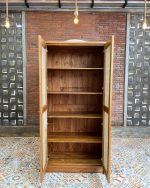 Lemari Pakaian Minimalis Kayu Jati Kombinasi Rotan 2 Pintu YMJ-LMP 71 - Image 7
