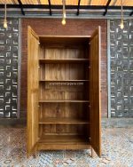 Mebel Jepara Jati Model Lemari Pakaian Minimalis 2 Pintu YMJ-LMP 70 - Image 2