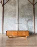 Bufet Meja TV Kayu Jati Model Minimalis YMJ-BFTV 165