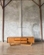 Bufet Meja TV Kayu Jati Model Minimalis YMJ-BFTV 165 - Image 3