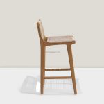 Kursi Bar Kayu Kombinasi Rotan Sintetis YMJ KBR 74 - Image 3