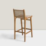 Kursi Bar Kayu Kombinasi Rotan Sintetis YMJ KBR 74 - Image 4