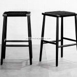 Kursi Bar Stool Kayu Jati Kombinasi Tali YMJ KBR 75