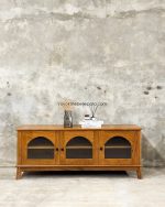 Bufet Meja TV Kayu Jati Model Minimalis YMJ-BFTV 166