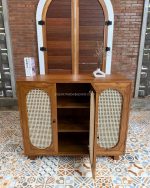 Buffet Modern Minimalis Kayu Jati Kombinasi Rotan YMJ-BFT 147 - Image 4