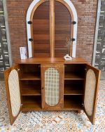 Buffet Modern Minimalis Kayu Jati Kombinasi Rotan YMJ-BFT 147 - Image 3