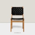 Kursi Cafe Minimalis Kayu Jati Kombinasi Kulit Sintetis YMJ KC 68 - Image 2