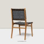 Kursi Cafe Minimalis Kayu Jati Kombinasi Kulit Sintetis YMJ KC 68 - Image 3