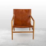 Furniture Kursi Malas Minimalis Kayu Jati Kombinasi Kulit Sintetis YMJ-KS 20 - Image 2