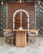 Set Meja Makan Minimalis 4 Kursi Kayu Jati YMJ-SKM 224 - Image 3