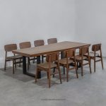 Set Meja Makan Minimalis 6 Kursi Kayu Jati YMJ-SKM 226