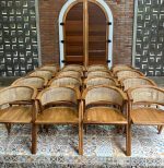 Furniture Kursi Cafe Minimalis Kayu Jati Kombinasi Rotan YMJ KC 72 - Image 2