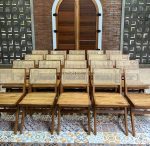 Furniture Kursi Cafe Minimalis Kayu Jati Kombinasi Rotan YMJ KC 73 - Image 3