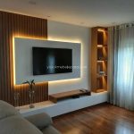 Interior Furniture Backdrop TV Minimalis Modern YMJ-IF 002