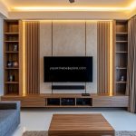 Interior Furniture Backdrop TV Minimalis Modern YMJ-IF 007