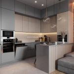 Interior Furniture Kitchen Set Minimalis Modern YMJ-IF 005