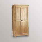 Mebel Jepara Jati Model Lemari Pakaian Minimalis 2 Pintu YMJ-LMP 74