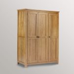 Mebel Jepara Jati Model Lemari Pakaian Minimalis 3 Pintu YMJ-LMP 75