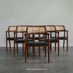 Furniture Kursi Cafe Minimalis Kayu Jati Kombinasi Rotan YMJ KC 74 - Image 3