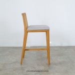 Kursi Bar Kayu Kombinasi Rotan Minimalis YMJ KBR 80 - Image 2