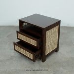 Nakas Kayu Jati Kombinasi Rotan Model Minimalis Modern YMJ-NKS 76 - Image 2